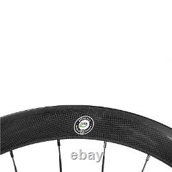 50mm Carbon Fiber Wheelset 700C Road Bike Clincher Bicycle Cycling Wheels