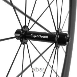50mm Carbon Fiber Wheelset 700C Road Bike Clincher Bicycle Cycling Wheels