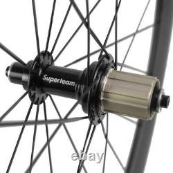 50mm Carbon Fiber Wheelset 700C Road Bike Clincher Bicycle Cycling Wheels