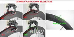 50mm Carbon Fiber Wheelset 700C Road Bike Clincher Bicycle Cycling Wheels