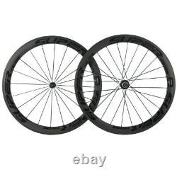 50mm Carbon Wheels 700C Road Bicycle Wheelset Clincher Racing Basalt Wheels
