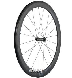 50mm Carbon Wheels 700C Road Bike Carbon Wheelset Ceramic Bearing Hub Clincher