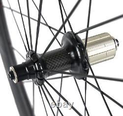 50mm Carbon Wheels 700C Road Bike Carbon Wheelset Ceramic Bearing Hub Clincher