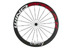 50mm Carbon Wheelset Clincher Wheels U Shape Road Bike Wheel 700C 25mm Width