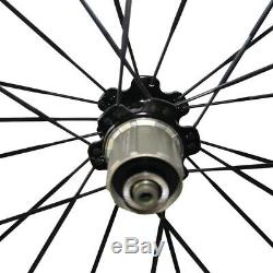 50mm Clincher 25mm 700C road bike carbon wheels with basalt brake surface A271SB