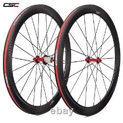 50mm Clincher Road Bike Rim Brake Carbon Wheels Ceramic R13 hub Wheelset U Shape