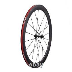 50mm Clincher Road Bike Rim Brake Carbon Wheels Ceramic R13 hub Wheelset U Shape