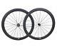 50mm Clincher Tubeless Carbon Wheel Set 23mm Road Bike 700c 3k Matt Rim Powerway