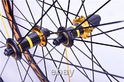 50mm Depth Road Bike 700C Wheelset Carbon Hub Alloy Bicycle Wheels Set 20 Holes