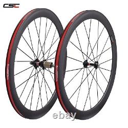 50mm Depth Road Bike Carbon Wheels Bicycle Wheelset Clincher Basalt Rim Brake