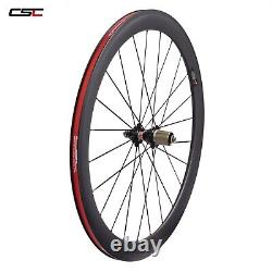 50mm Depth Road Bike Carbon Wheels Bicycle Wheelset Clincher Basalt Rim Brake