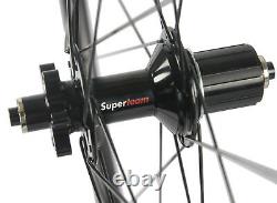 50mm Disc Brake Wheels Road Bike Carbon Wheelset 6 Bolt/Center Lock Clincher