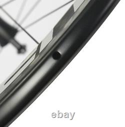 50mm Disc Brake Wheels Road Bike Carbon Wheelset 6 Bolt/Center Lock Clincher
