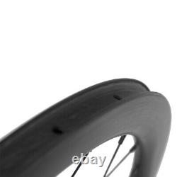 50mm Road Bike Disc Brake Carbon Wheels Axle Thru Hub 700C Disc Brake Wheelset