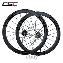 50mm Road Bike Fixed Gear Carbon Wheels Clincher Tubuless Track Carbon Wheelset