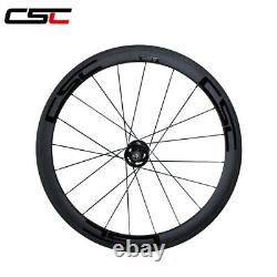 50mm Road Bike Fixed Gear Carbon Wheels Clincher Tubuless Track Carbon Wheelset