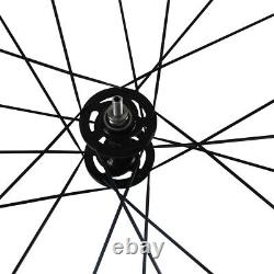 50mm Road Bike Fixed Gear Carbon Wheels Clincher Tubuless Track Carbon Wheelset