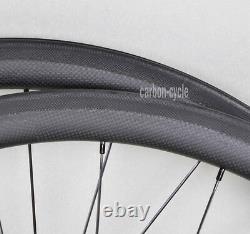 50mm Sapim CX-RAY Carbon Wheels Clincher Road Bike 700C 3k Matt rim brake Chosen