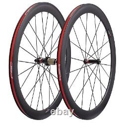 50mm Wheelset AS511 Hub & CN 424 Road Bike full Carbon Wheels Clincher Tubular