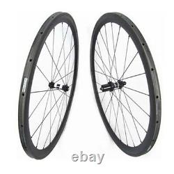 50x25mm Tubuless Bicycle Wheelset DT Swiss Hub and Sapim Road Bike Carbon Wheels