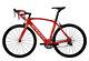 54cm Aero Carbon Bike Frame Road Bicycle Wheels Clincher 700c V Brake Red Glossy