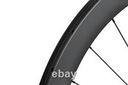 55mm Carbon Cyclocross Gravel Bike Wheel 700C Road center lock hub Disc Brakes
