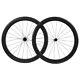 55mm Carbon Wheelset 700c Rim Brake Road Bicycle Wheels Clincher Tubeless Race