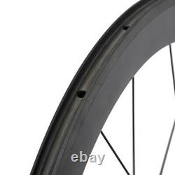 55mm Carbon Wheelset 700C Rim Brake Road bicycle wheels Clincher Tubeless Race