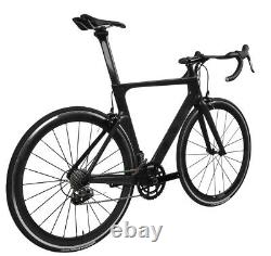 56cm Carbon bicycle Road bike frame Aero 700C Wheel Clincher Race V brake 11s