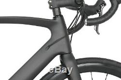 56cm Disc brake AERO Carbon Bike Frame Shimano Road Bicycle 700C Wheels Clincher
