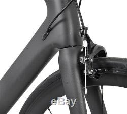 58cm AERO Carbon Bicycle Frame Road Bike Shimano 700C Wheels Clincher V brake