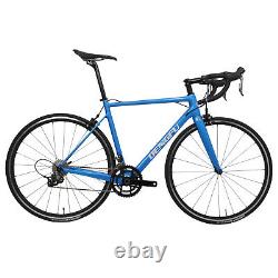 58cm Full Bike Carbon Road bicycle Wheels 11s Frame Fork V brake Blue 700C light