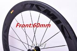 60+88mm Road Bike Carbon Wheels 700C Bicycle Wheelset with Basalt Brake COSMIC