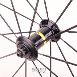 60mm + 88mm Depth Carbon Fiber Road Bike Wheels 700C Racing Bicycle Wheelset