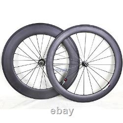 60mm 88mm Sapim Road bike wheels carbon wheelset Clincher 700C 3k matt rim brake