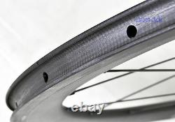 60mm 88mm Sapim Road bike wheels carbon wheelset Clincher 700C 3k matt rim brake