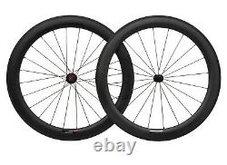 60mm Carbon Wheels Road Bicycle Rim Clincher Tubeless Race 700C UD Matt Basalt