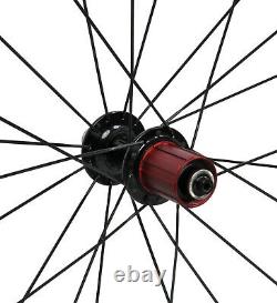 60mm Carbon Wheels Road Bicycle Rim Clincher Tubeless Race 700C UD Matt Basalt