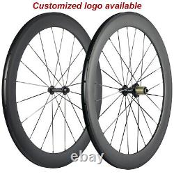 60mm Carbon Wheels Road Bicycle Tubeless 25mm U shape 700C Carbon Wheelset