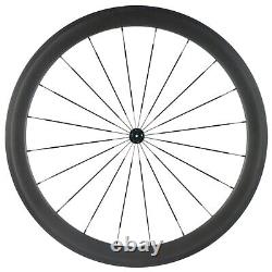 60mm Carbon Wheels Road Bicycle Tubeless 25mm U shape 700C Carbon Wheelset