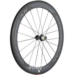 60mm Carbon Wheels Road Bike Clincher 23mm Width Carbon Cycle Wheelset 700C Bike