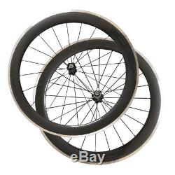 60mm Clincher 23mm Road Bike Carbon Wheel with Alloy Brake Surface A271SB Hub