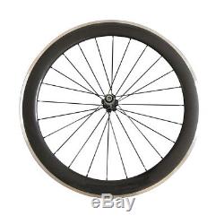 60mm Clincher 23mm Road Bike Carbon Wheel with Alloy Brake Surface A271SB Hub