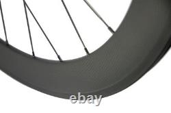 60mm Depth Carbon Wheels Clincher Road Bike Carbon Wheelset Basalt Brake Line