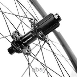 60mm Disc Brake Carbon Wheels Road Bike Front+Rear Disc Brake Carbon Wheelset