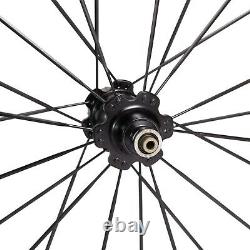 60mm Novatec Hub Road Bike Carbon Wheels Bicycle Wheelset Alum Alloy Brake Edge