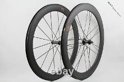 60mm R36 Clincher carbon bicycle road bike wheels cycling wheelset 18 21 holes