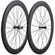 60mm Road Bike Carbon Fiber Wheels Tubuless Straight Pull Hub Bicycle Wheelset