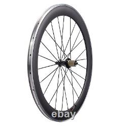60mm Road Bike Carbon Wheels Alum Alloy Brake Ceramic R36 Hub Bicycle Wheelset
