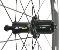60mm Road Bike Wheelset Road Bike Race Cycle Carbon Wheels 25mm U Shape Clincher